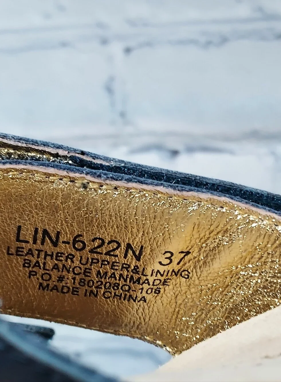 Alegria LIN 622 N Embroidered Leather Navy Wedge Sandal Size 37 Size 7-7.5 US